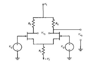 Differential amplifier MOSFET