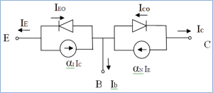 Ebers Moll model of NPN transistor