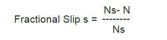 fractional slip formula