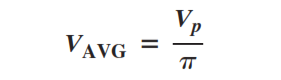 Average Value of the Half-Wave Output Voltage