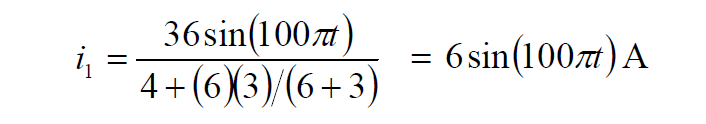 Current divider rule Equation 2