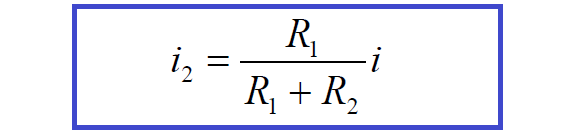 Current divider rule Formula 1