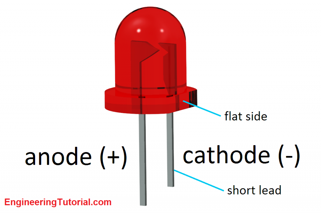 led anode cathode led