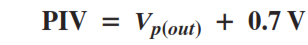 Rectifier PIV Rating