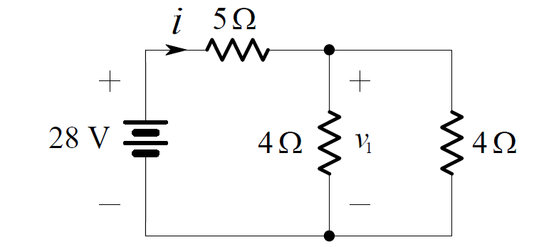 Voltage Divider Rule Circuit Example 1