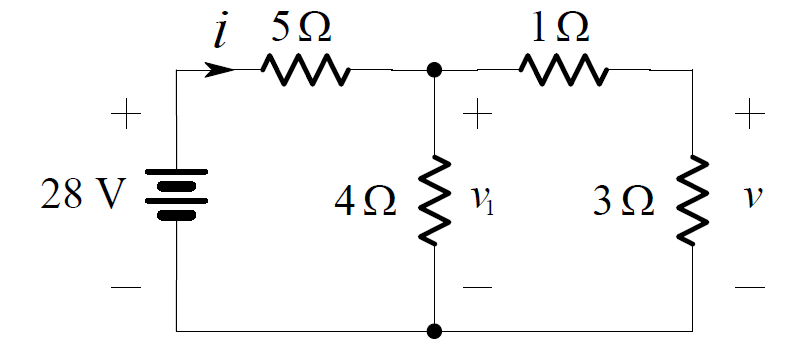 Voltage Divider Rule Circuit Example