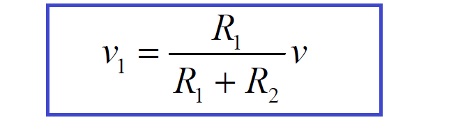 Voltage divider rule formula