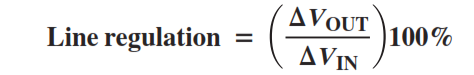 Voltage Regulator Line Regulation