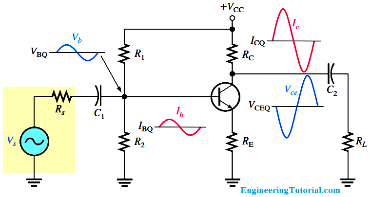 transistor amplifier wiring diagram