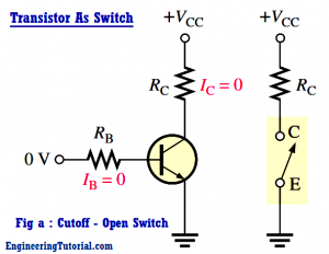 Transistor as a Switch Working Principle - Engineering Tutorial